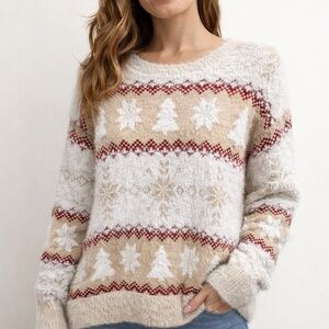 Holiday Time Long-sleeve Crewneck Sweater - NWOT